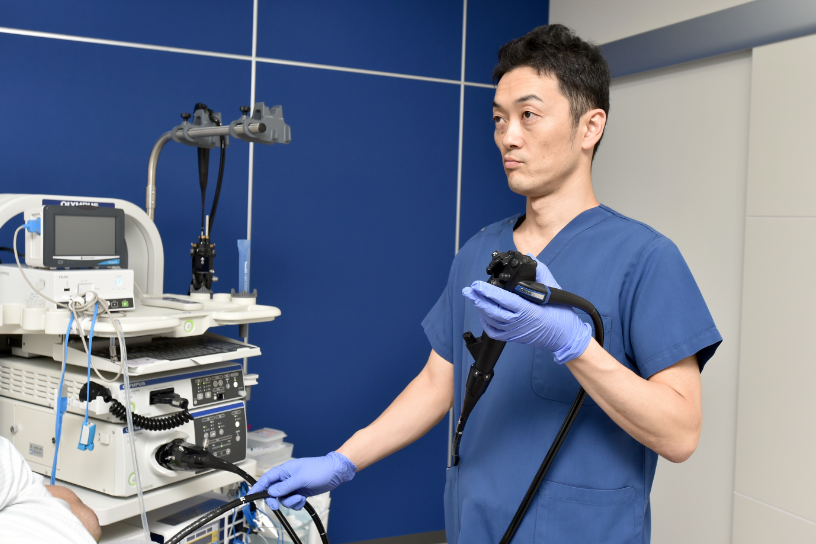 消化器専門医による診察